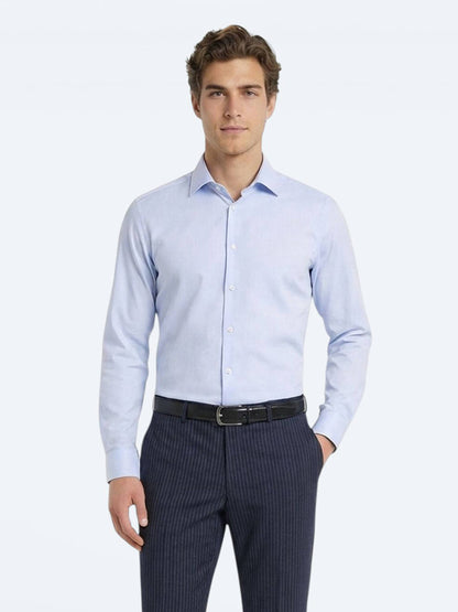 Mavi Slim Fit Uzun Dokuma Klasik %100 Pamuk Gömlek