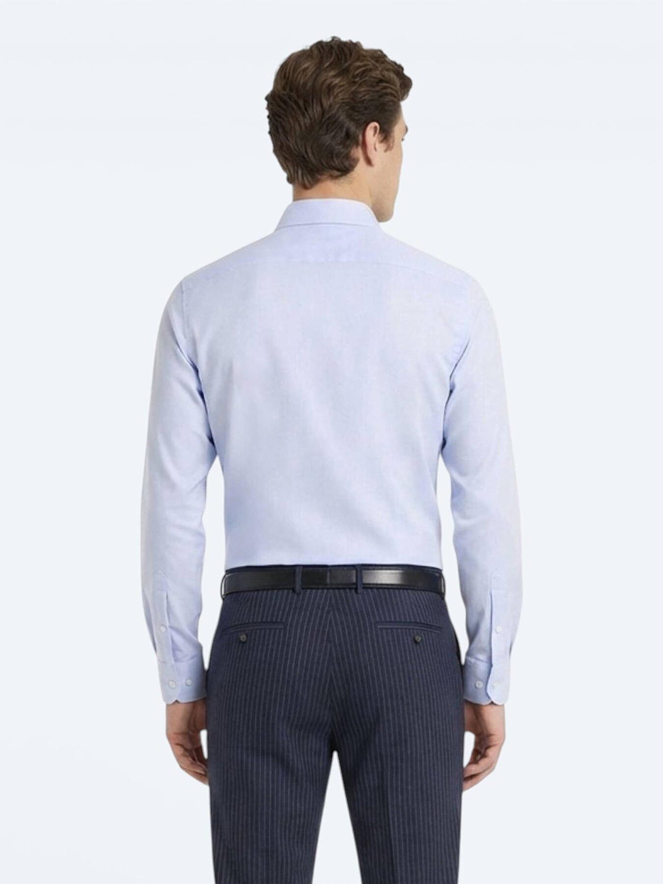 Mavi Slim Fit Uzun Dokuma Klasik %100 Pamuk Gömlek