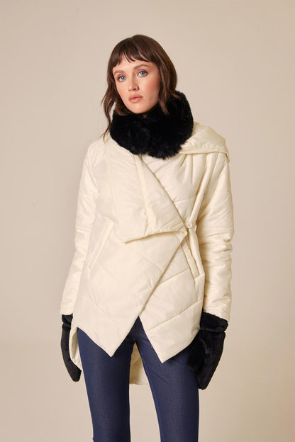 Mıknatıslı Siyah Kürk Boyunluk