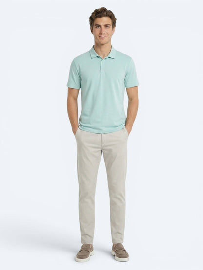 Mint Düz Polo Yaka T-shirt