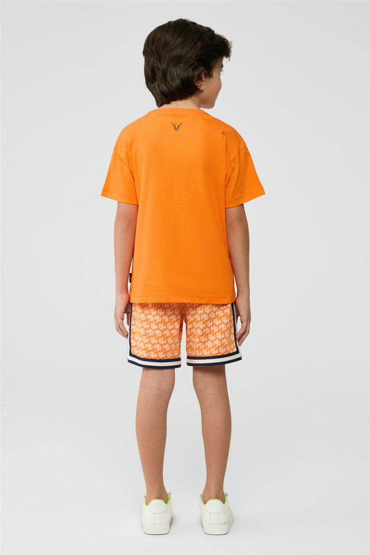 Erkek Çocuk Turuncu Tshirt