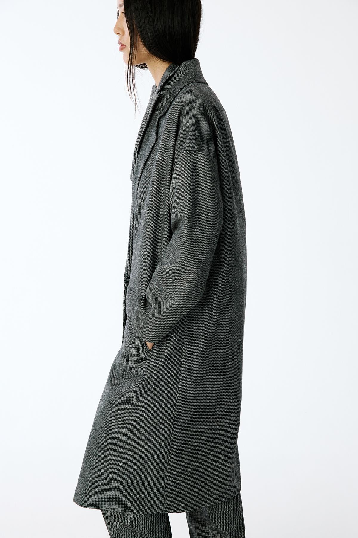 Oversize Midi Antrasit Kaban