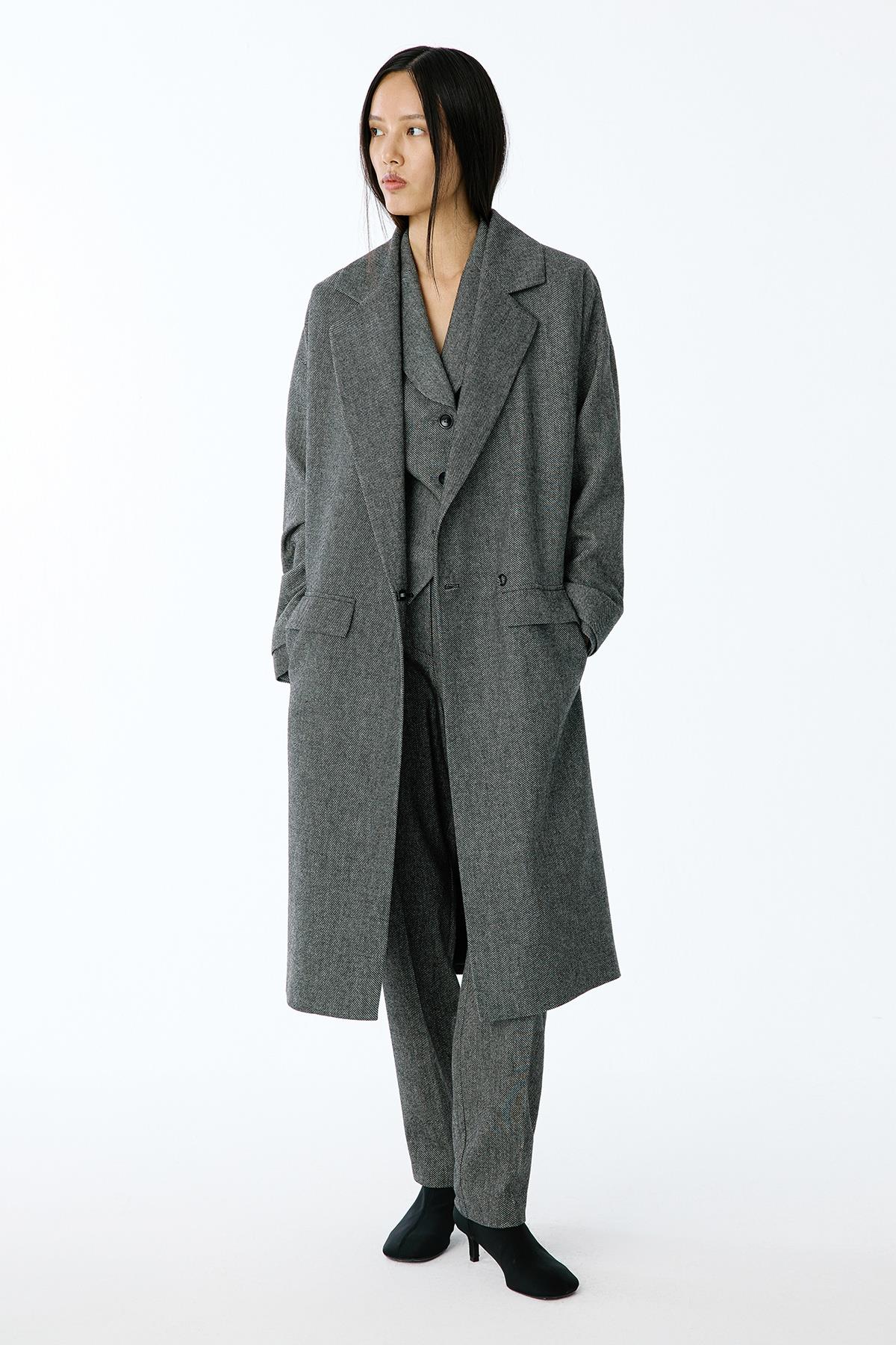 Oversize Midi Antrasit Kaban