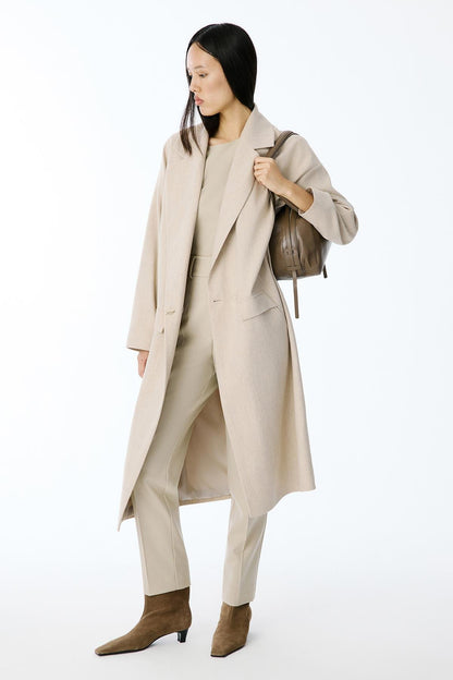 Oversize Midi Bej Kaban