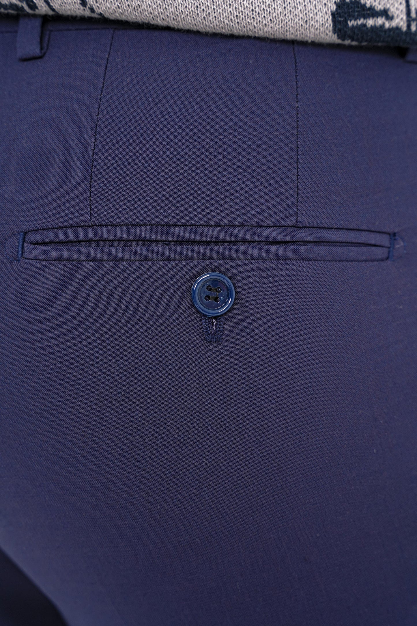 P 1091 Pantolon Slim Lacivert Casual