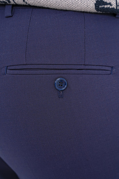 P 1091 Pantolon Slim Lacivert Casual