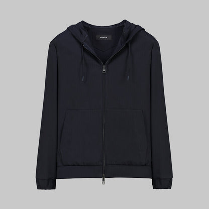 Pergamon Lacivert Kapüşonlu Mont