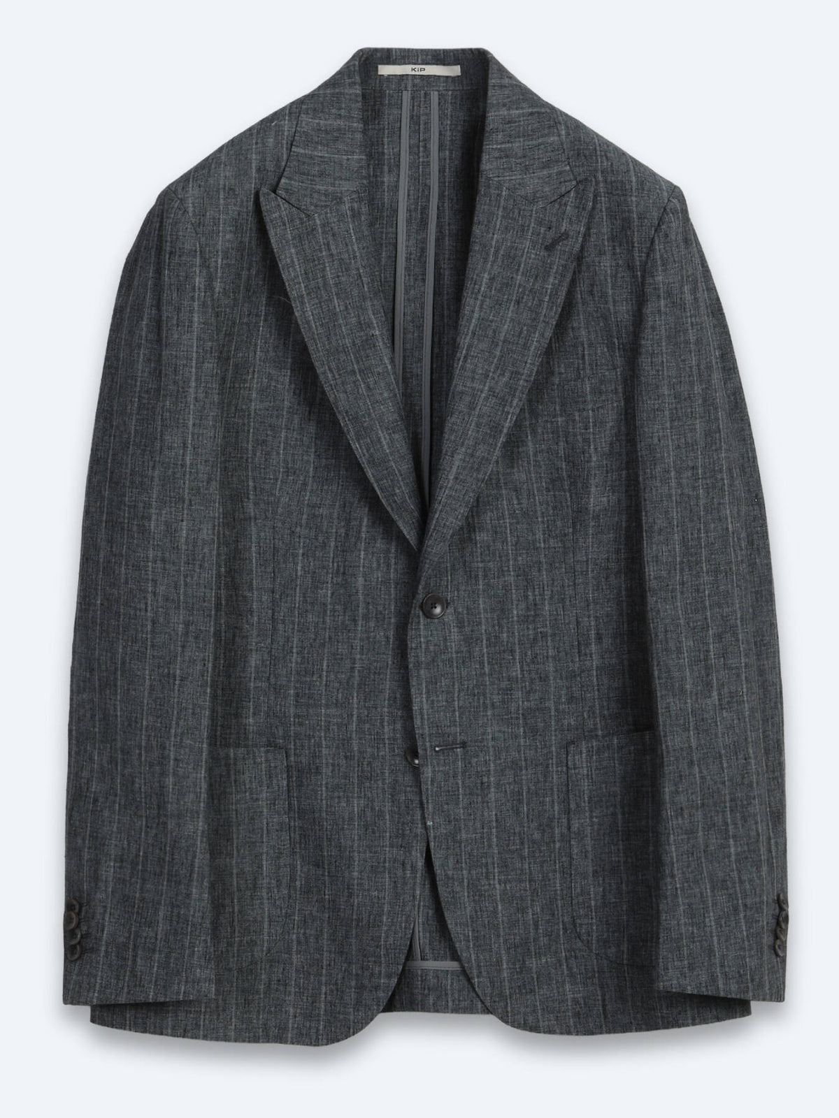 Petrol Modern Fit Keten Karışımlı Ceket