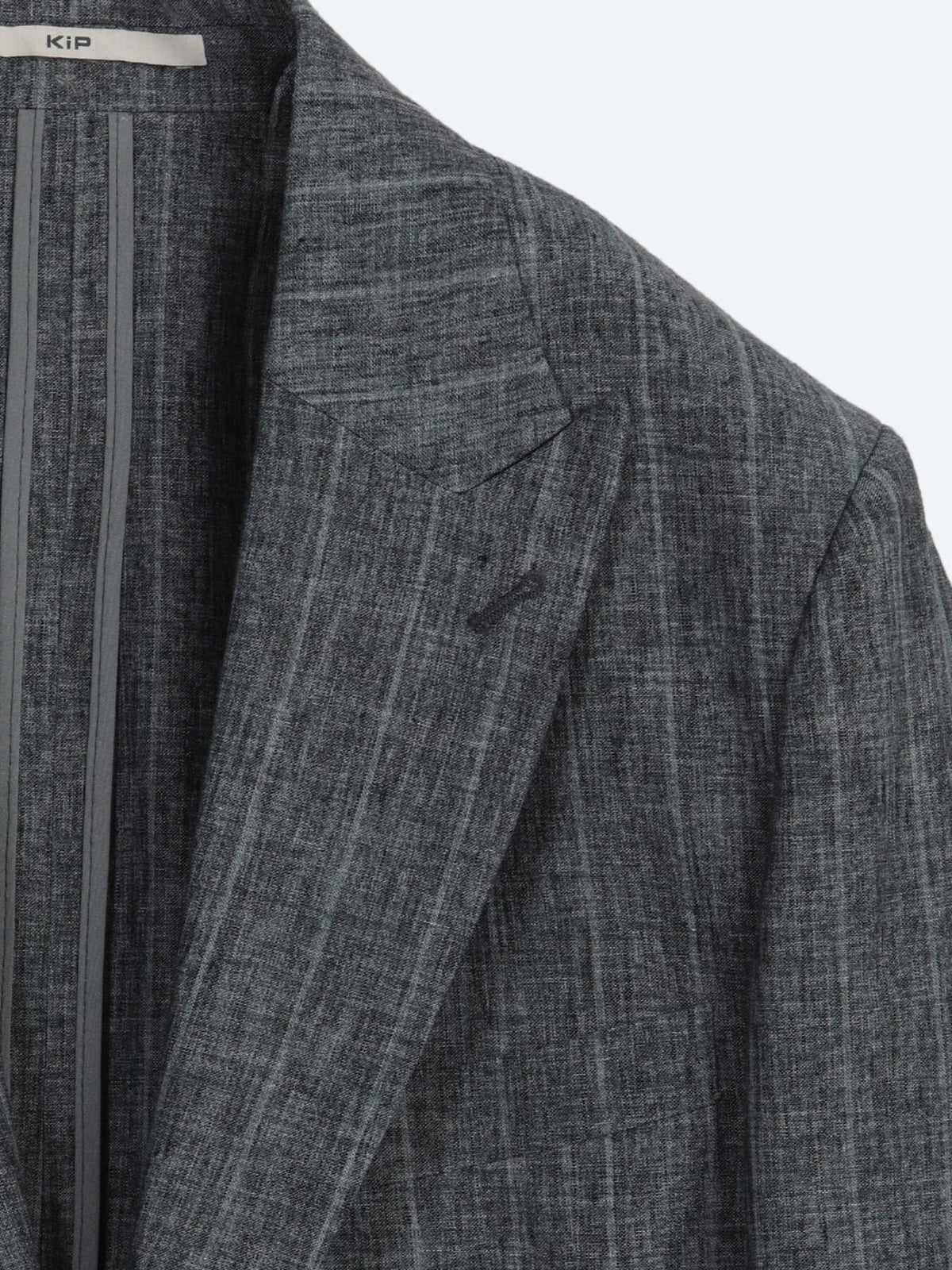 Petrol Modern Fit Keten Karışımlı Ceket