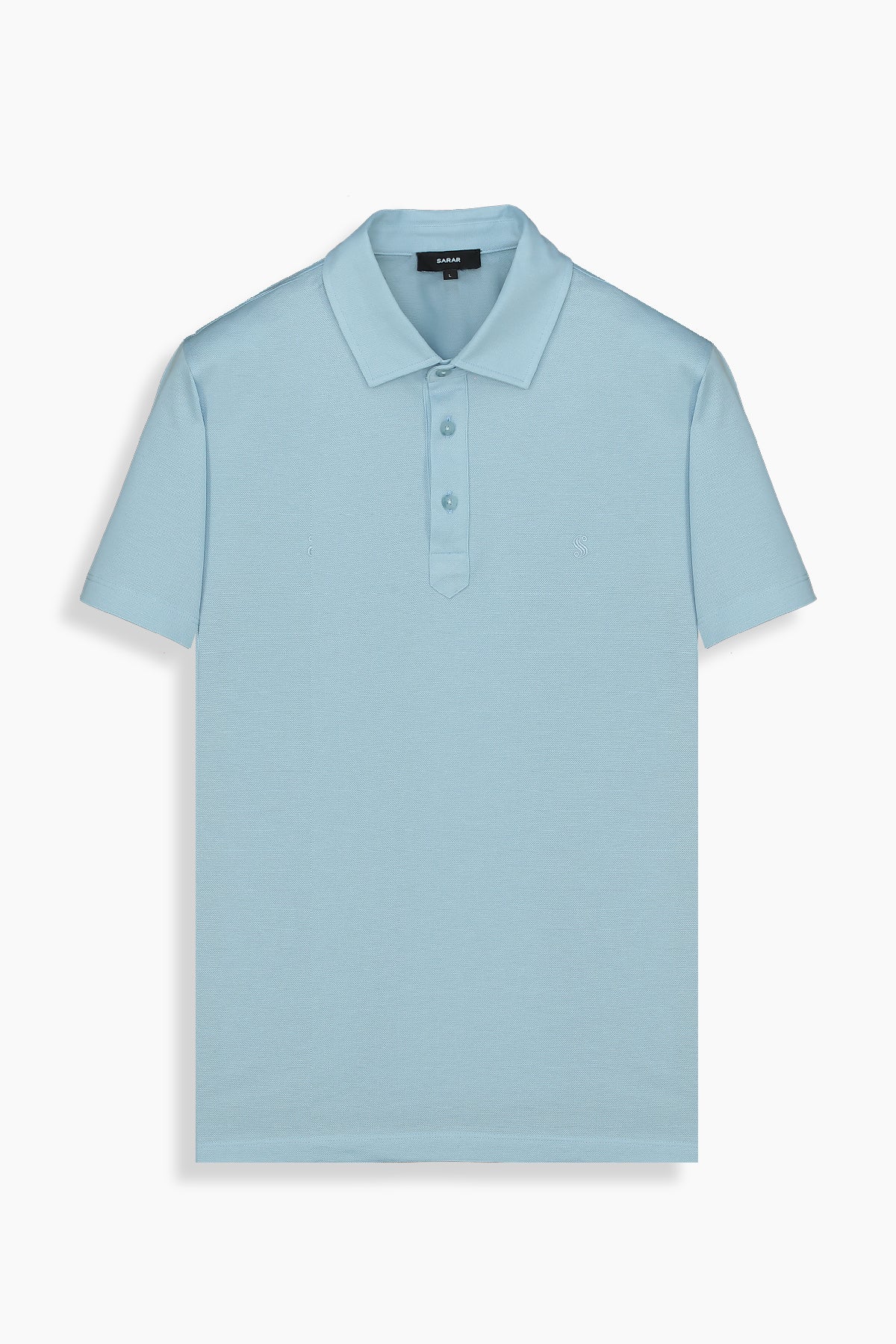 Regular Fit Polo Yaka Pamuklu Mavi Tişört