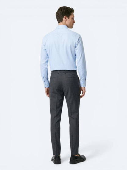 Renkli Düz Dokuma Fitted Fit Klasik Yün Karışımlı Pantolon