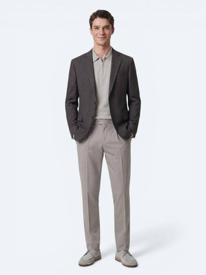 Renkli Mikro Modern Fit Yün Karışımlı Ceket