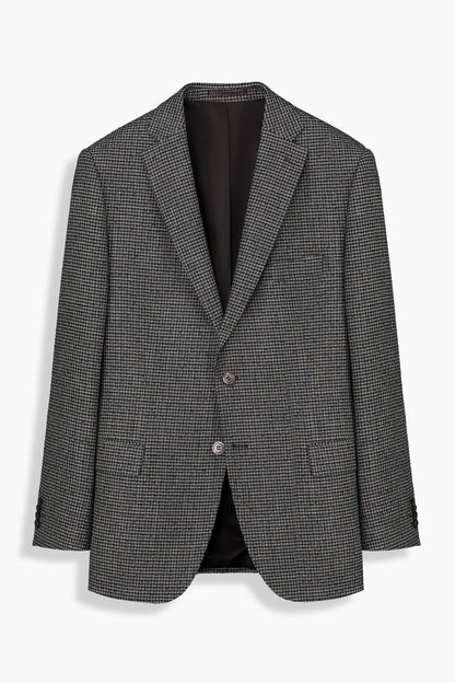 Rexford Desenli Regular Fit Kahverengi Ceket