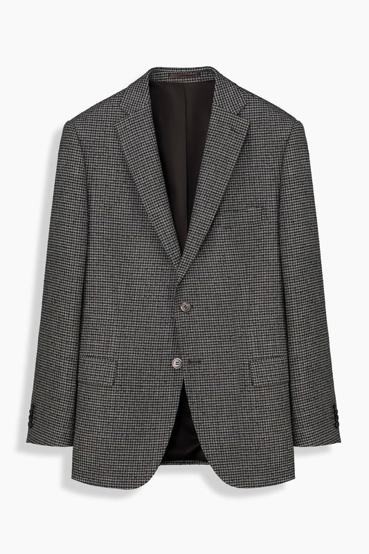 Rexford Desenli Regular Fit Kahverengi Ceket