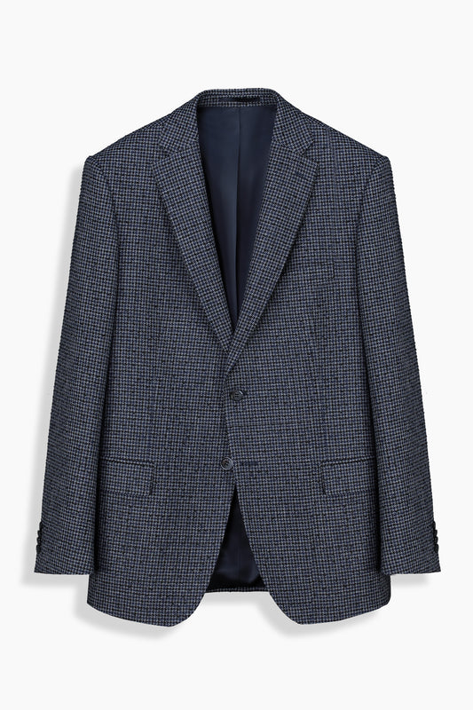 Rexford Desenli Regular Fit Lacivert Ceket