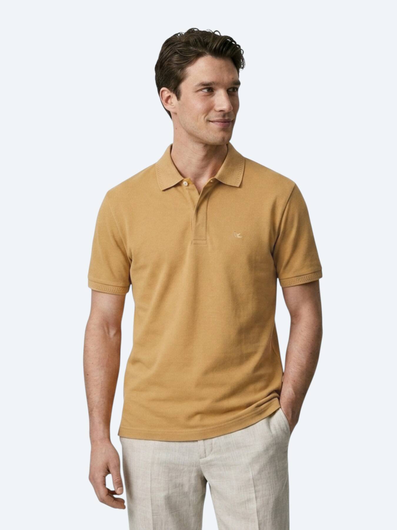 Safran Düz %100 Pamuk T-shirt