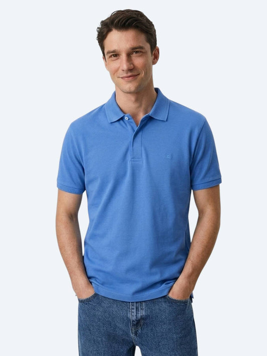 Saks Düz %100 Pamuk T-shirt