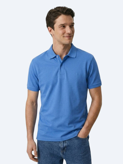 Saks Düz %100 Pamuk T-shirt