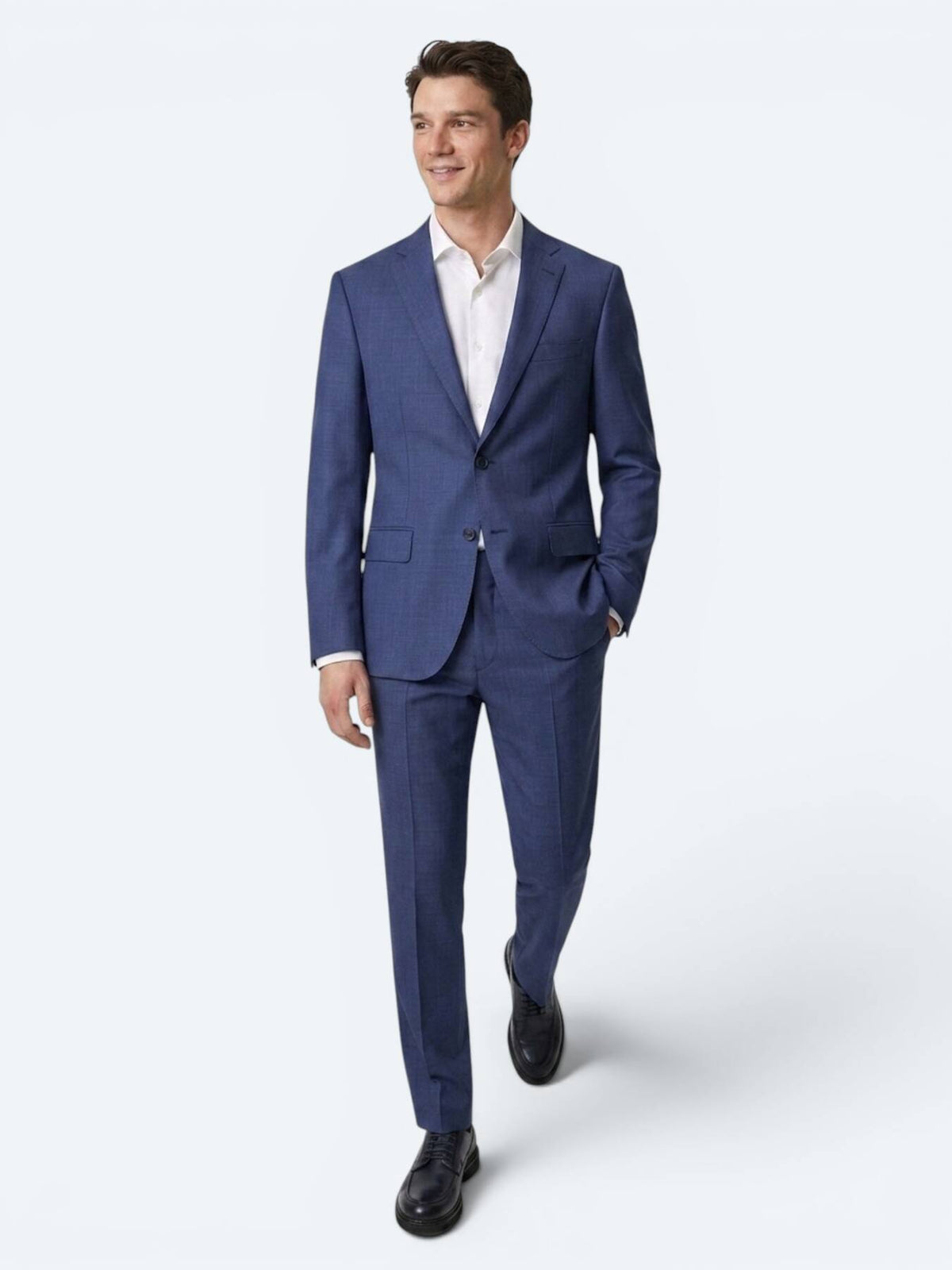 Saks Mikro Slim Fit %100 Yün Takım Elbise