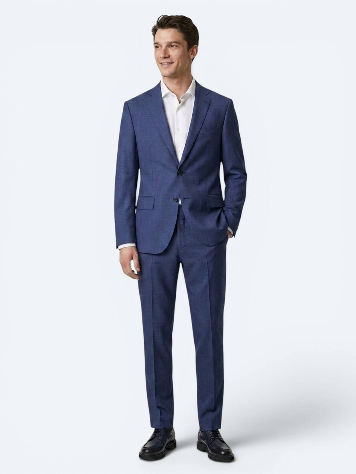 Saks Mikro Slim Fit %100 Yün Takım Elbise