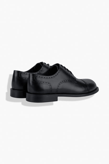 Mikrolight Desenli Siyah Ayakkabı