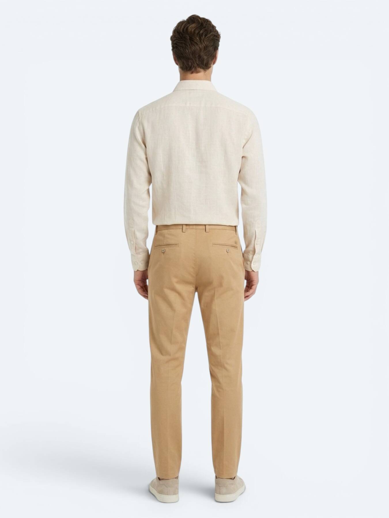 Sarı Kumaş Jogging Fit Casual Pantolon
