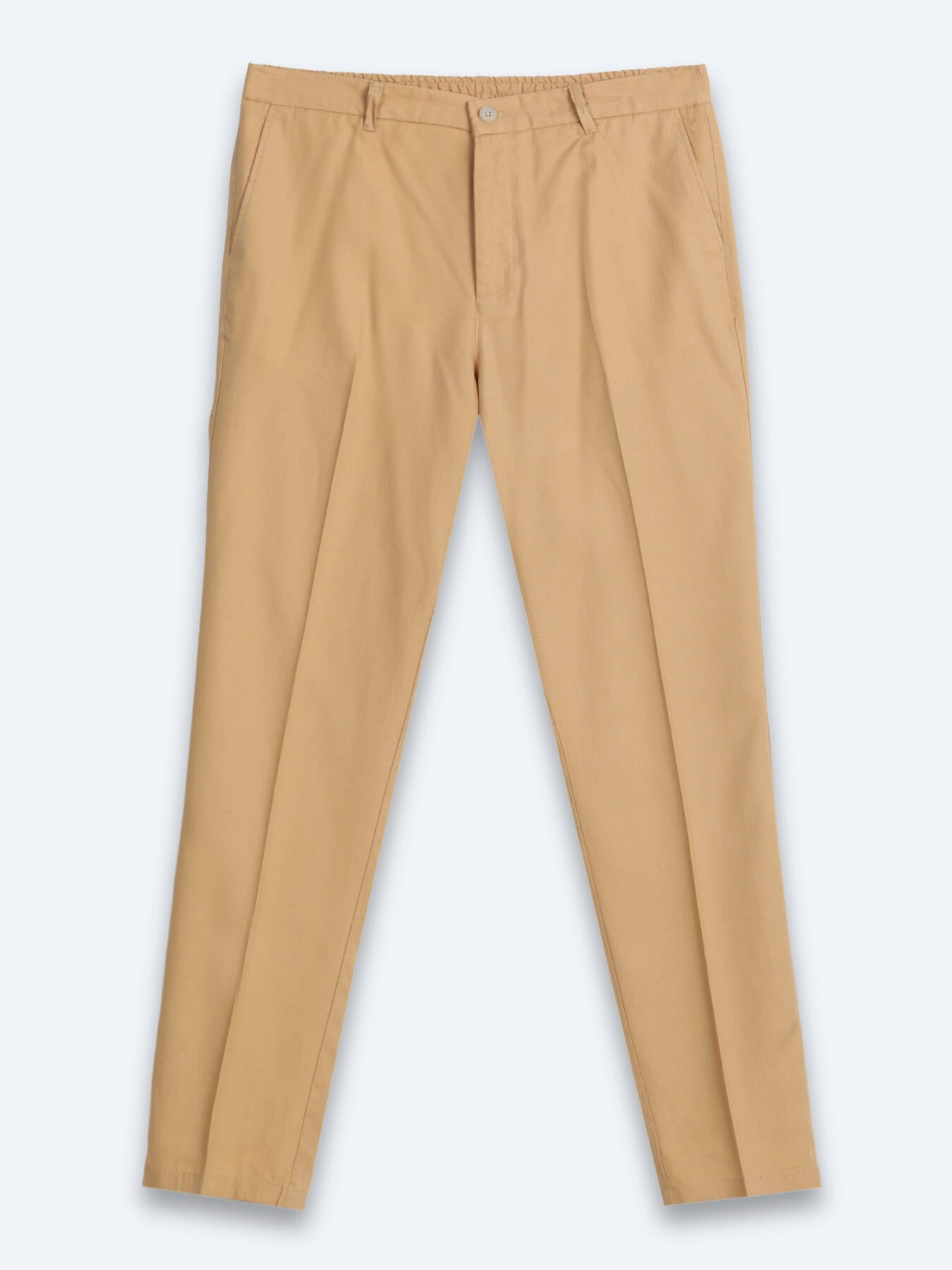 Sarı Kumaş Jogging Fit Casual Pantolon