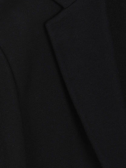 Siyah Çizgili Modern Fit Pamuk Karışımlı Örme Takım Elbise