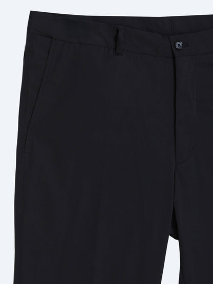 Siyah Çizgili Modern Fit Takım Elbise