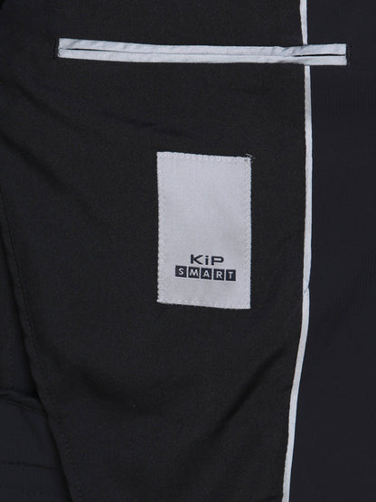 Siyah Çizgili Modern Fit Takım Elbise