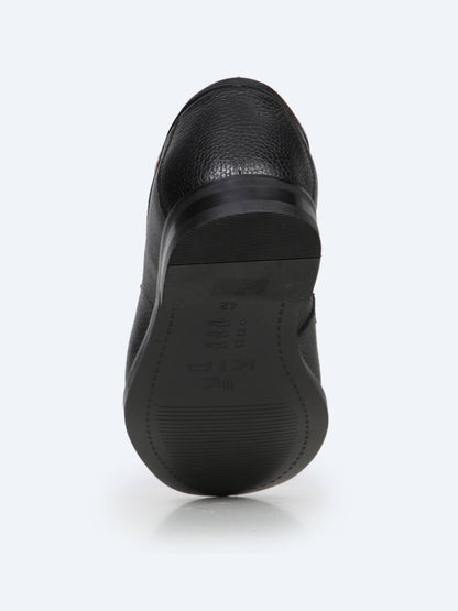 Siyah Deri Klasik Loafer