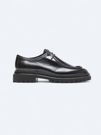 Siyah Deri Smart Casual Ayakkabı
