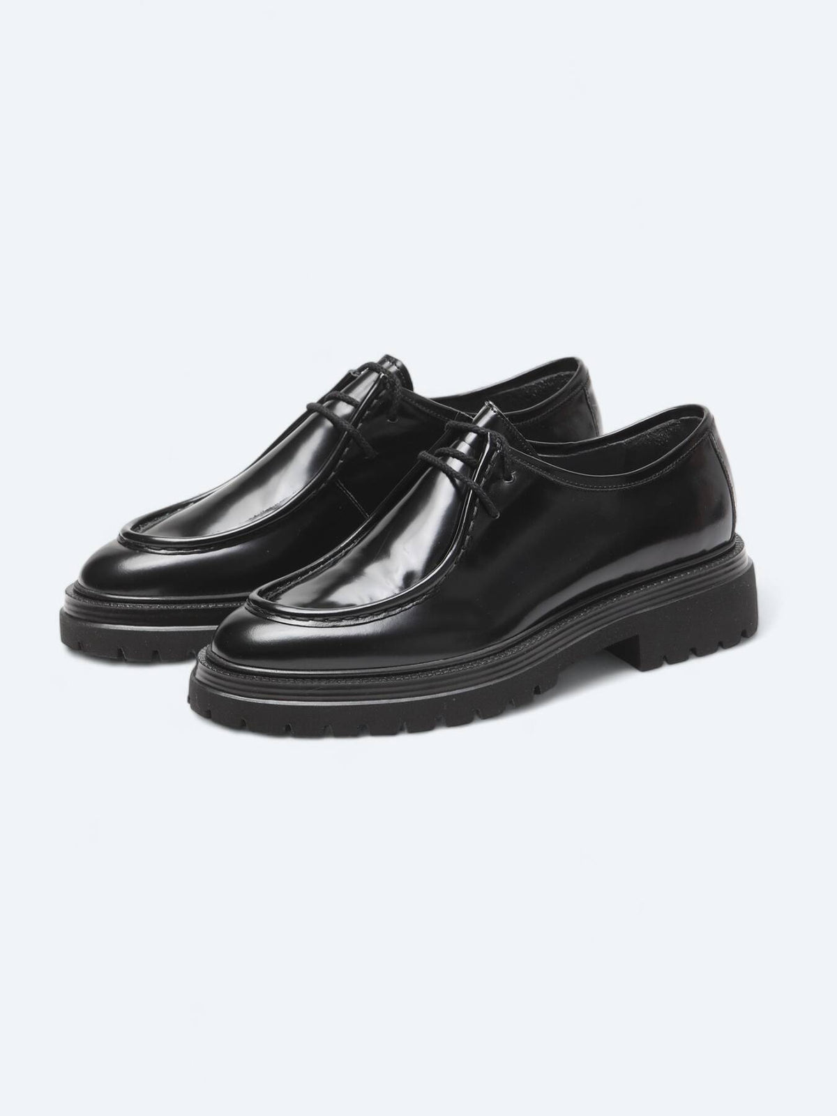 Siyah Deri Smart Casual Ayakkabı