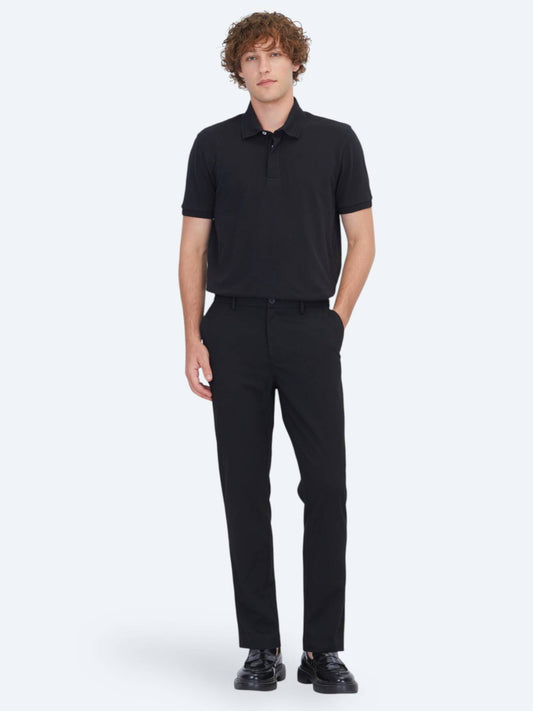 Siyah Dokuma Jogging Fit Casual Pantolon