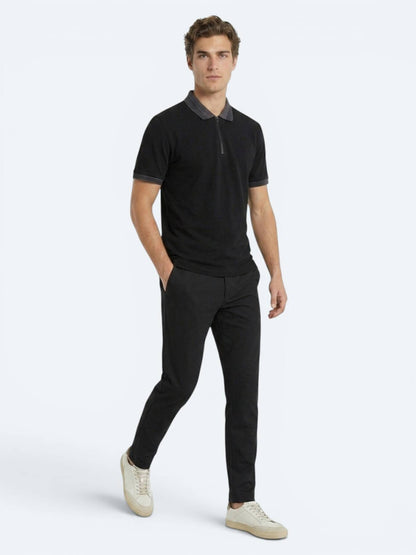 Siyah Düz %100 Pamuk T-shirt