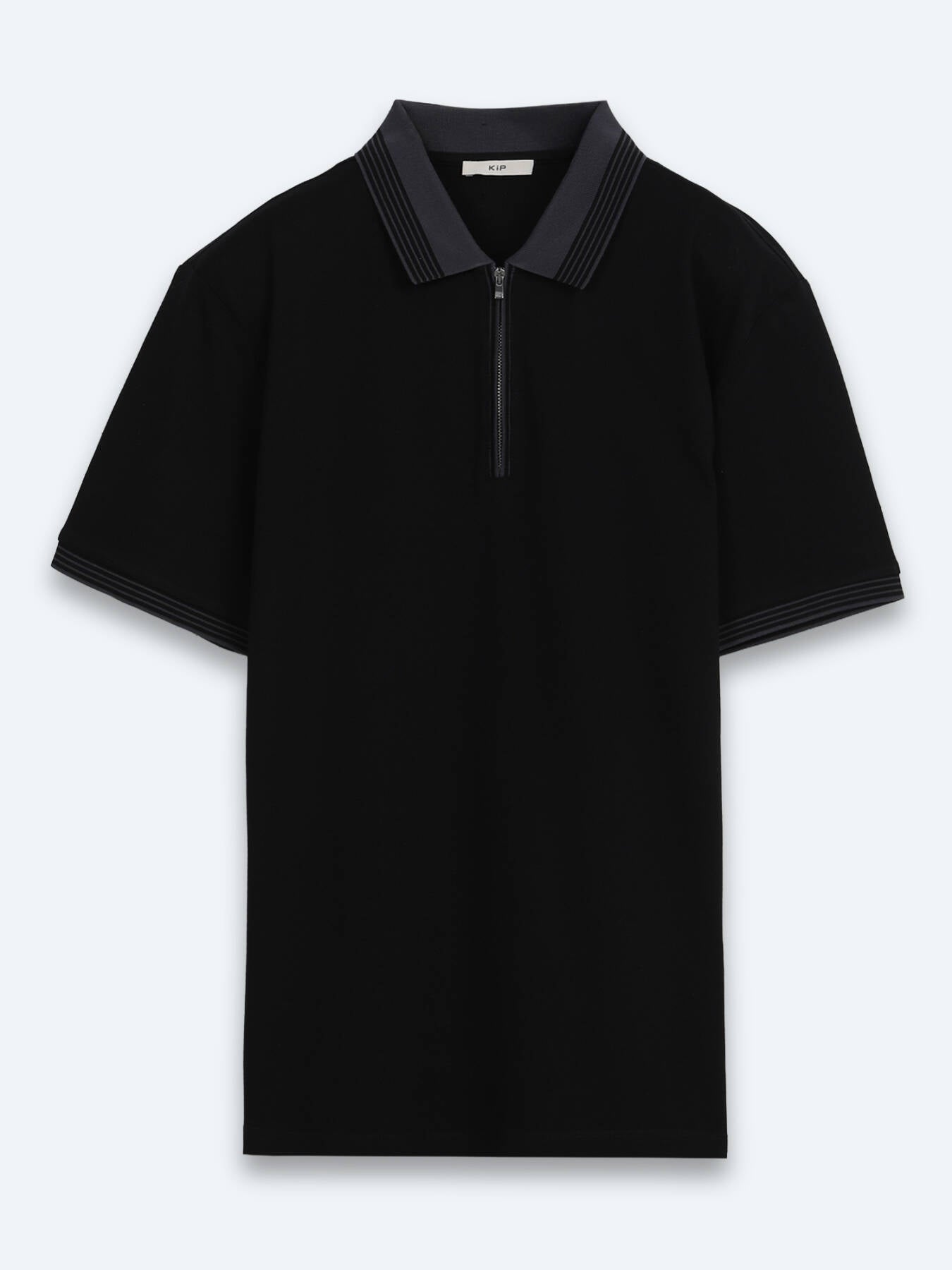 Siyah Düz %100 Pamuk T-shirt
