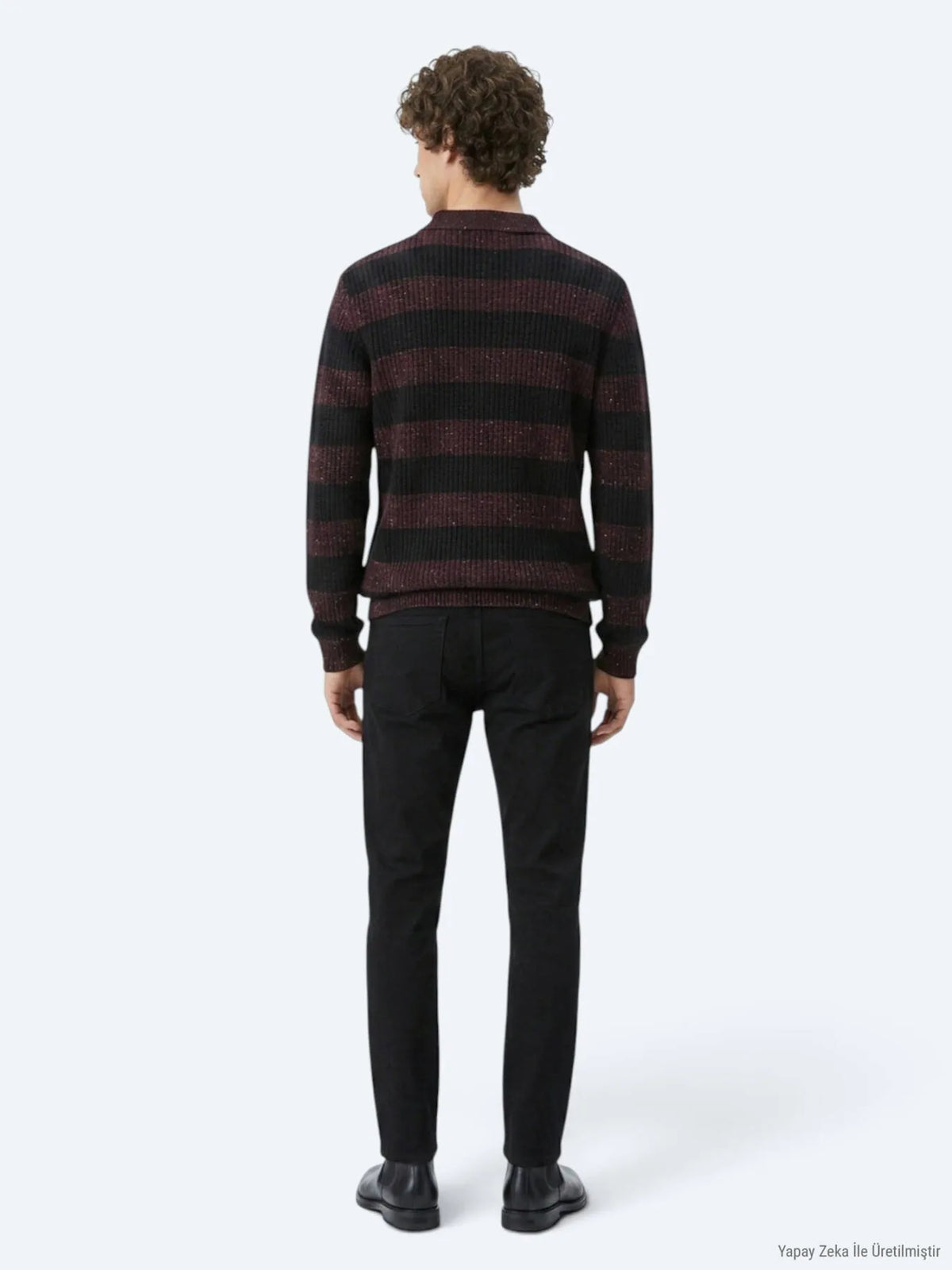Siyah Düz Dokuma Slim Fit Spor Pamuk Karışımlı Pantolon