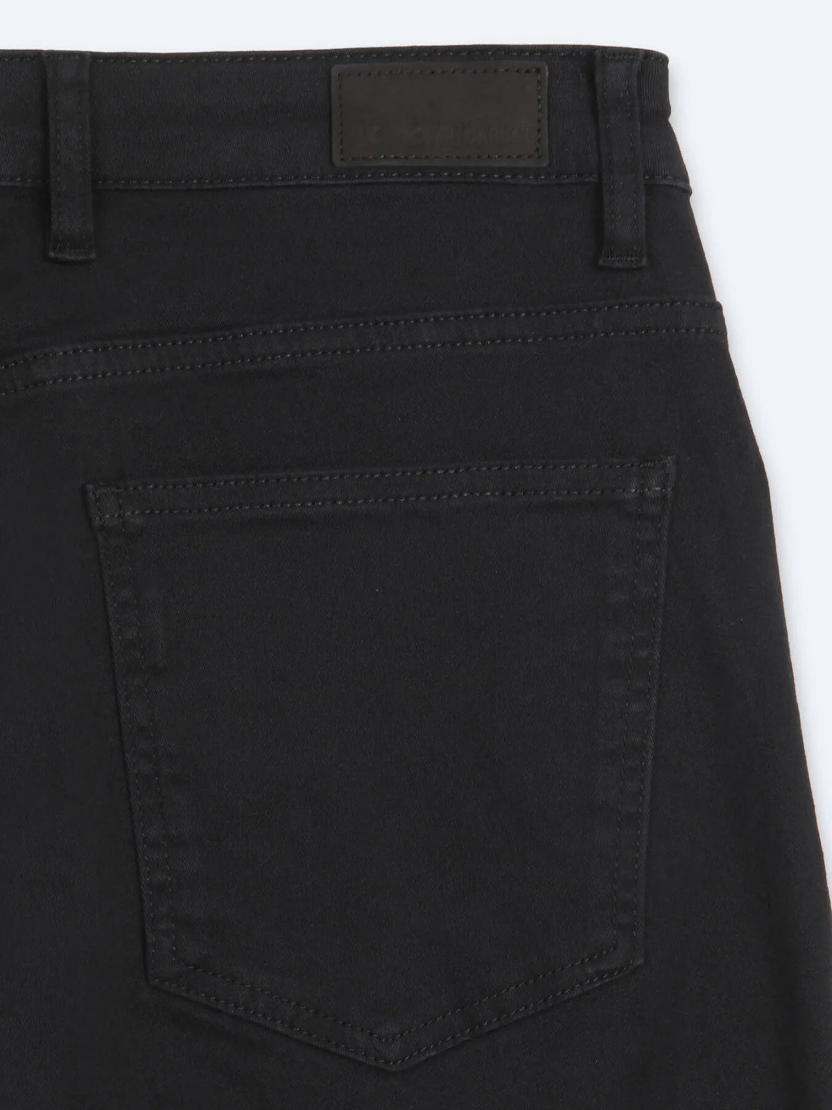 Siyah Düz Dokuma Slim Fit Spor Pamuk Karışımlı Pantolon
