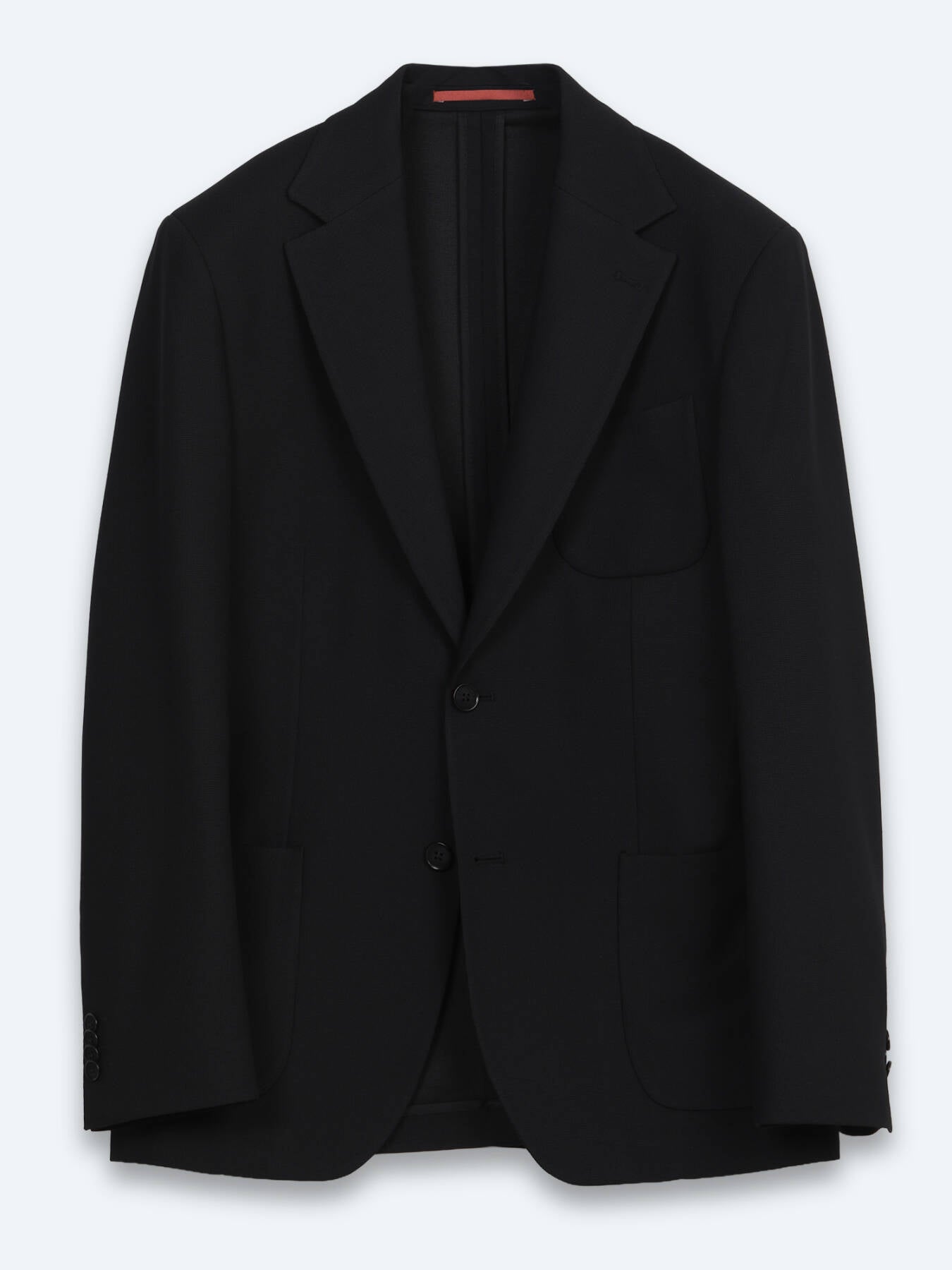 Siyah Mikro Modern Fit Örme Takım Elbise