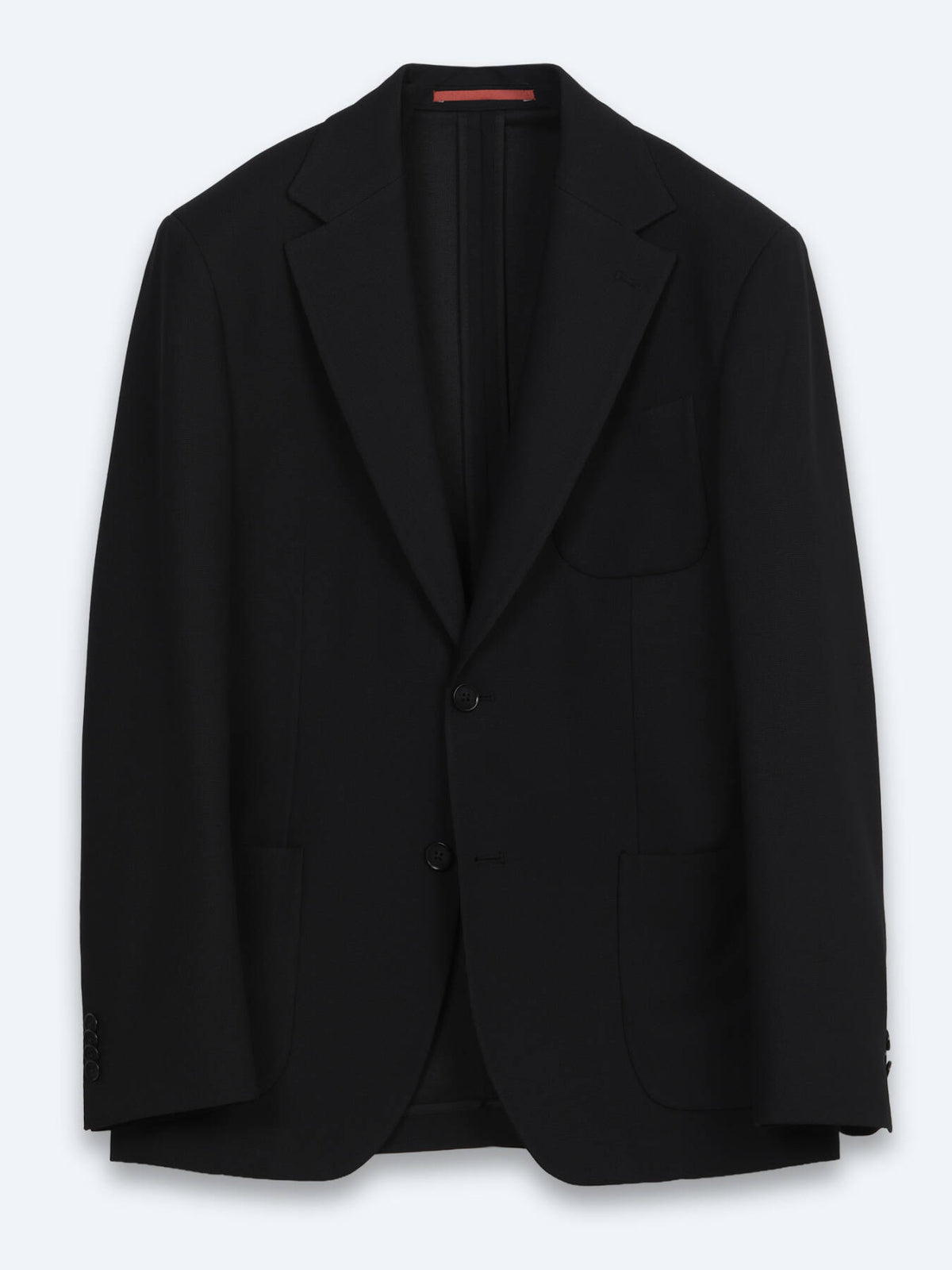 Siyah Mikro Modern Fit Örme Takım Elbise