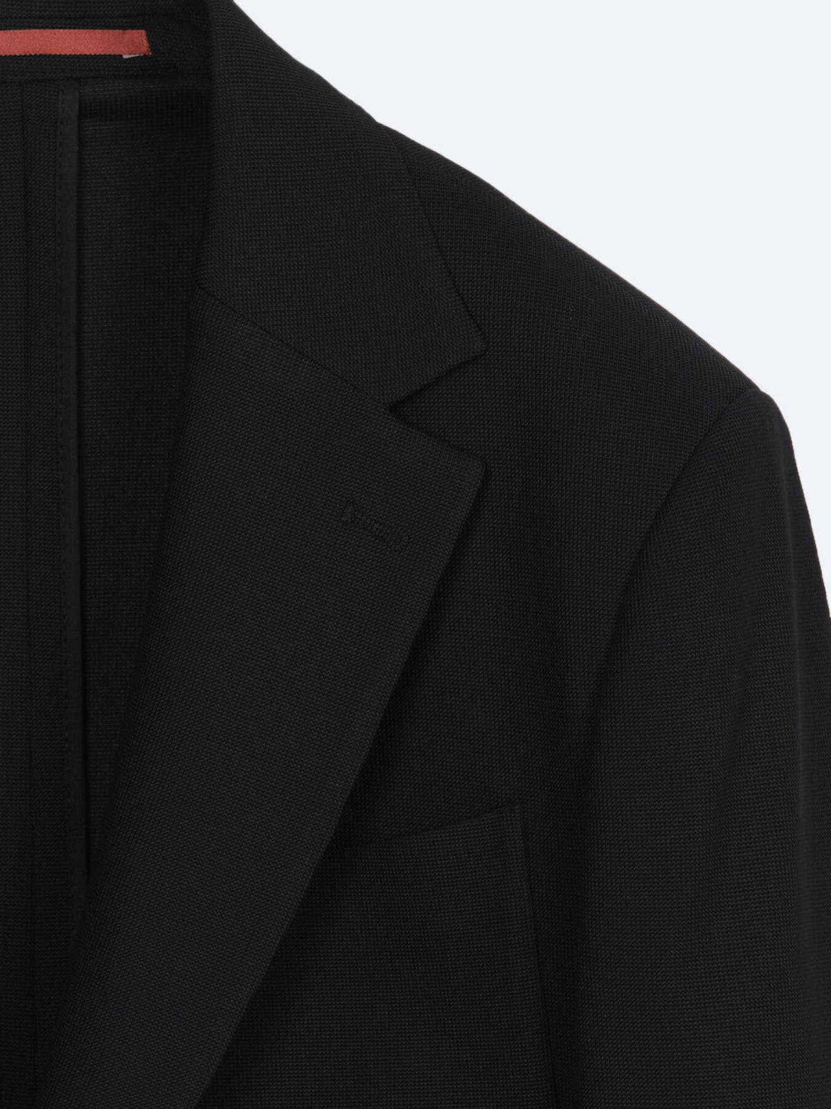 Siyah Mikro Modern Fit Örme Takım Elbise