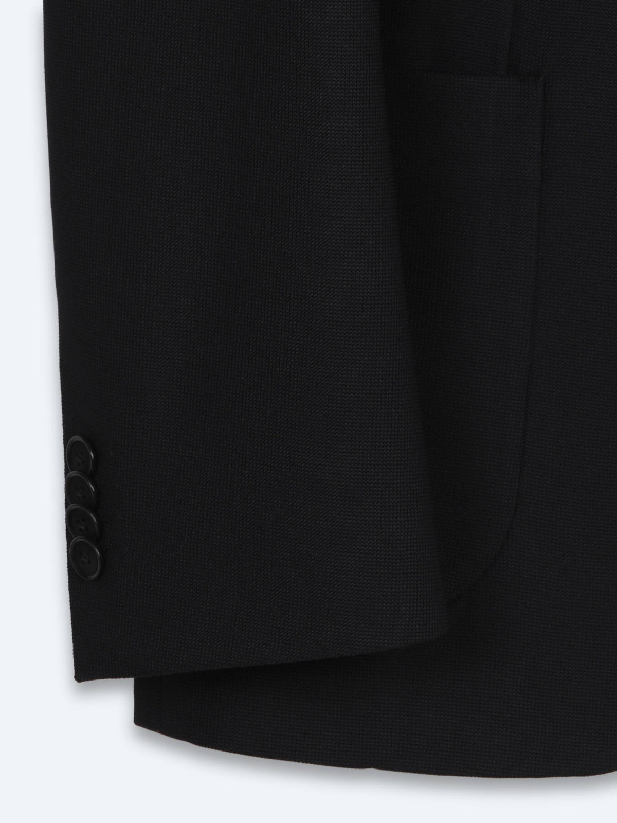Siyah Mikro Modern Fit Örme Takım Elbise