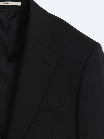 Siyah Düz Modern Fit Takım Elbise