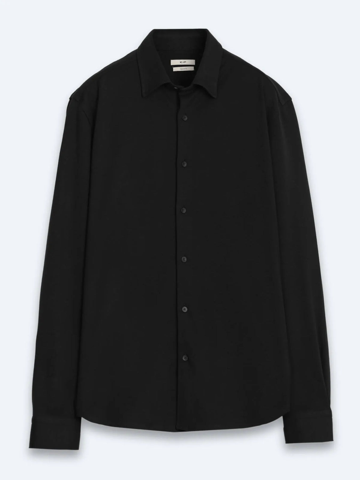 Siyah Düz Regular Fit Uzun Casual %100 Pamuk Gömlek
