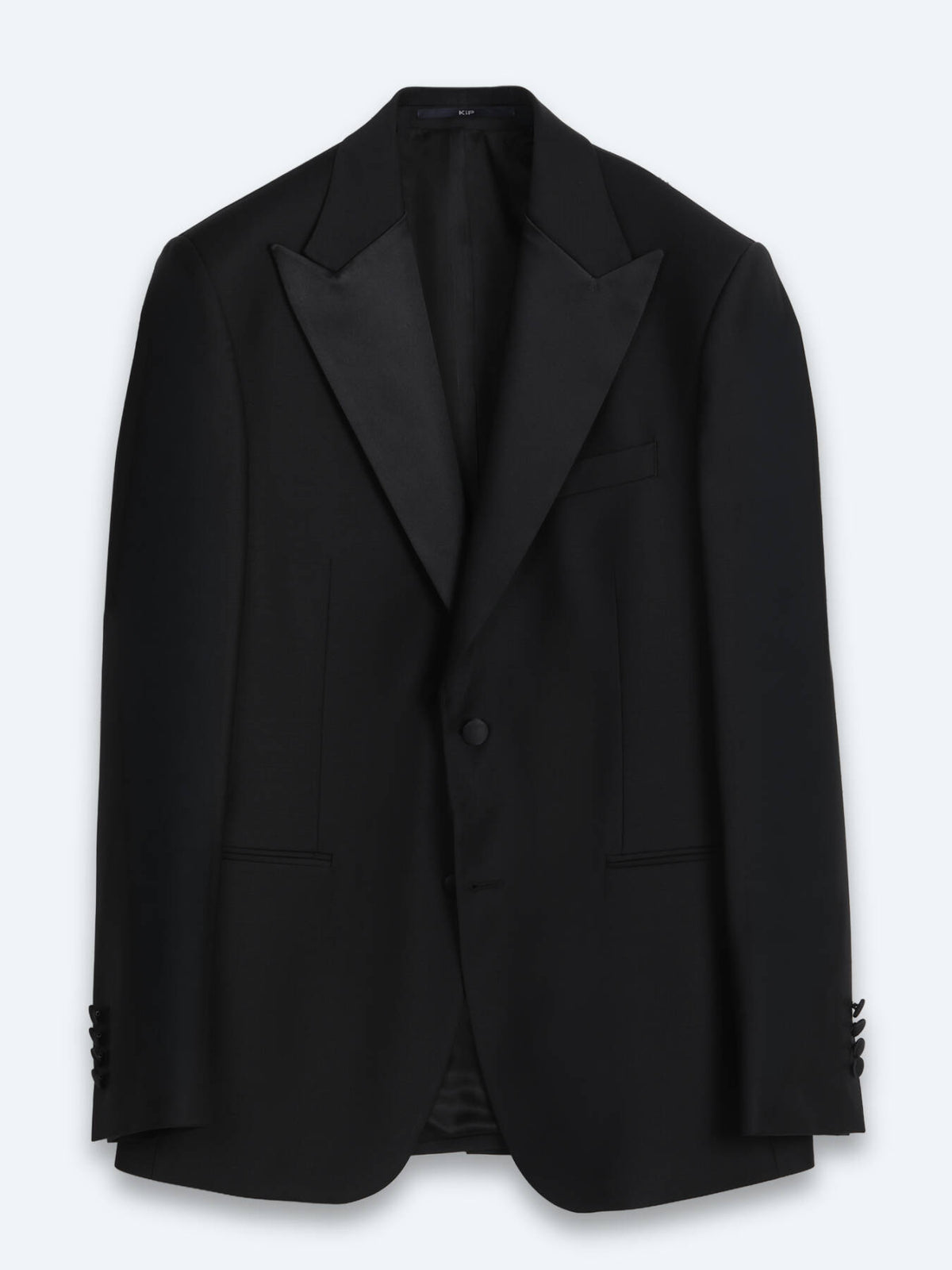 Siyah Düz Modern Fit Prinç Smokin Takım Elbise