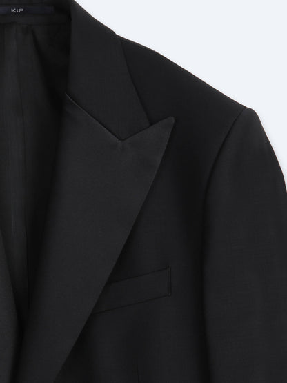 Siyah Düz Modern Fit Prinç Smokin Takım Elbise