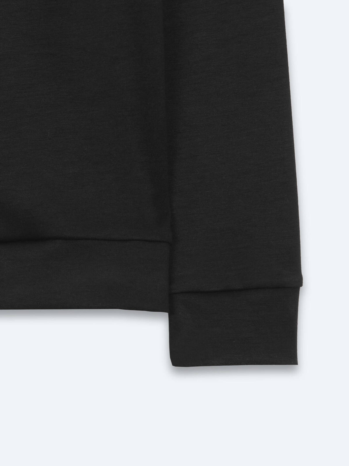 Siyah Düz Sweatshırt