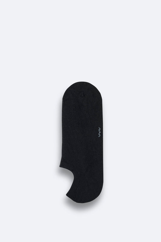 Siyah Havlu Tabanlı Bambu Sneaker Çorap