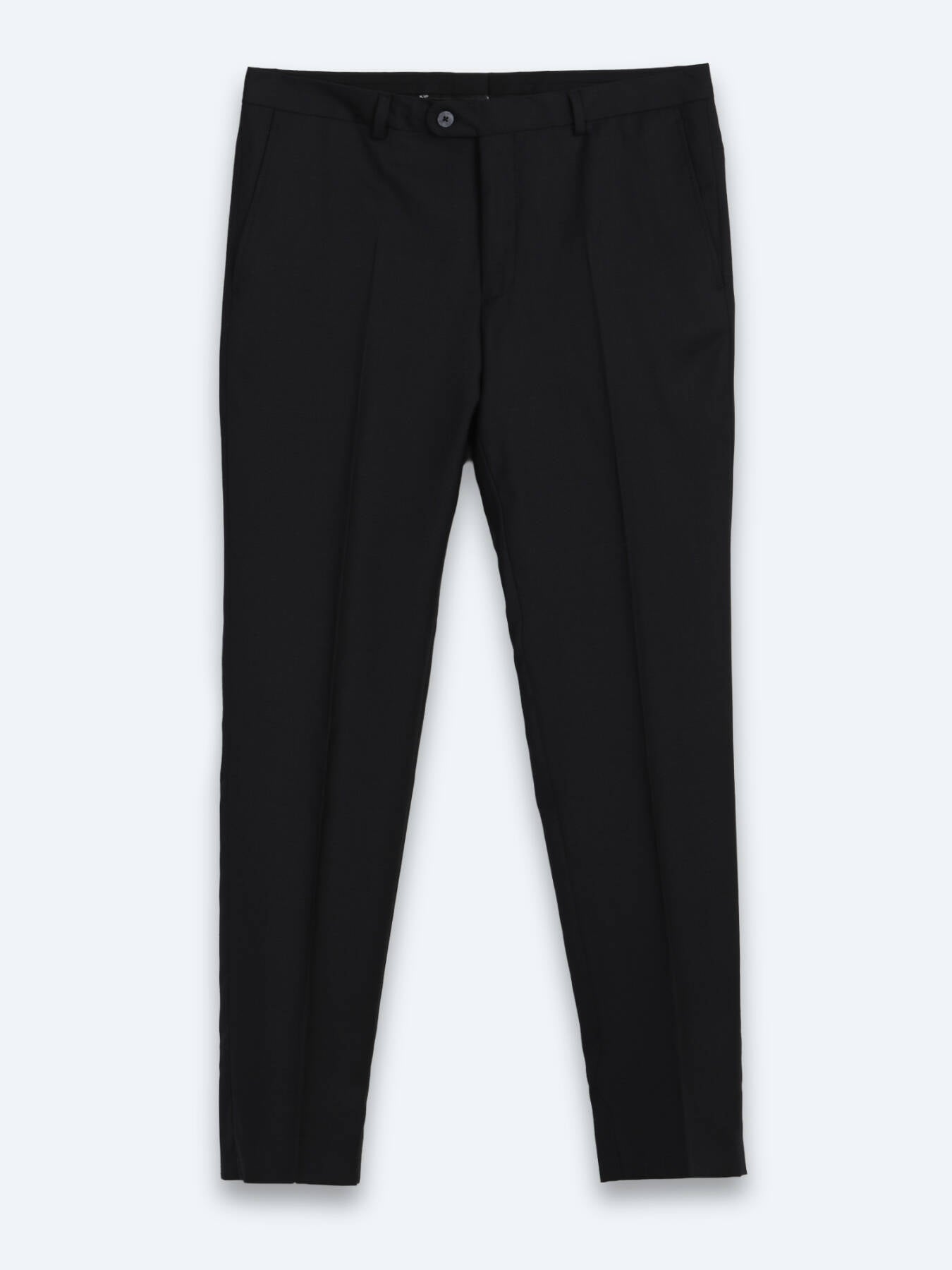 Siyah Mikro Modern Fit %100 Yün Takım Elbise