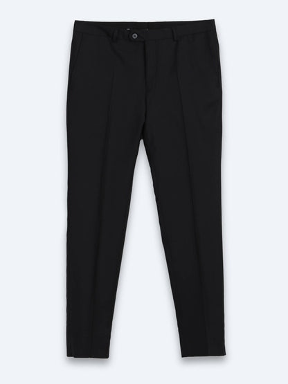 Siyah Mikro Modern Fit %100 Yün Takım Elbise